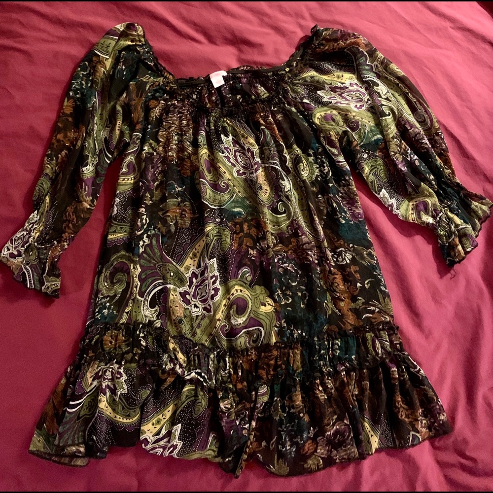 Fun Fall Gathered Xhilatation top